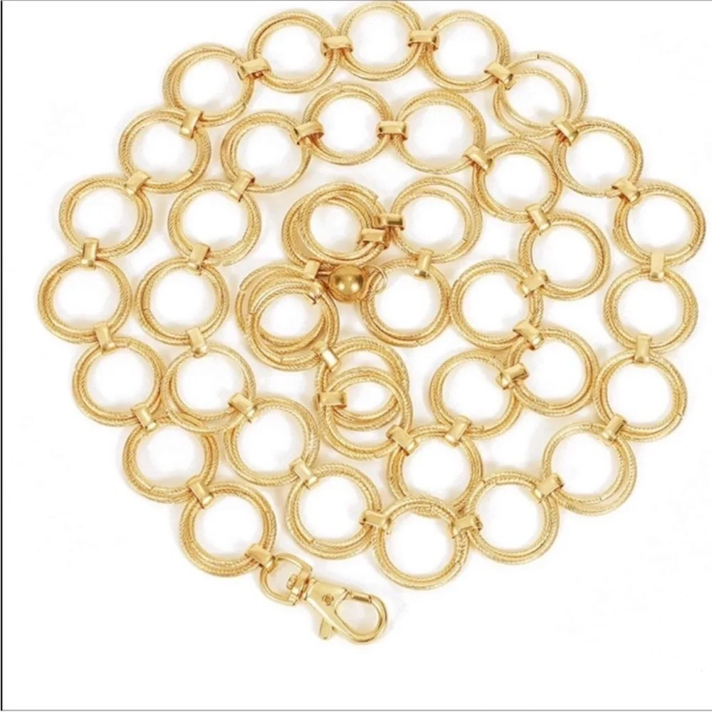 - Vintage Metal Gold Chain Belt New